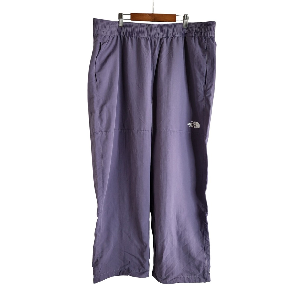 The North Face XXL FlashDry Purple Hiking Pants Elastic Waist Relaxed Gorpcore